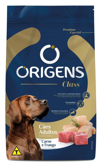 Imagem de Ração Origens Class Frango e Carne Cão Adulto 15 kg