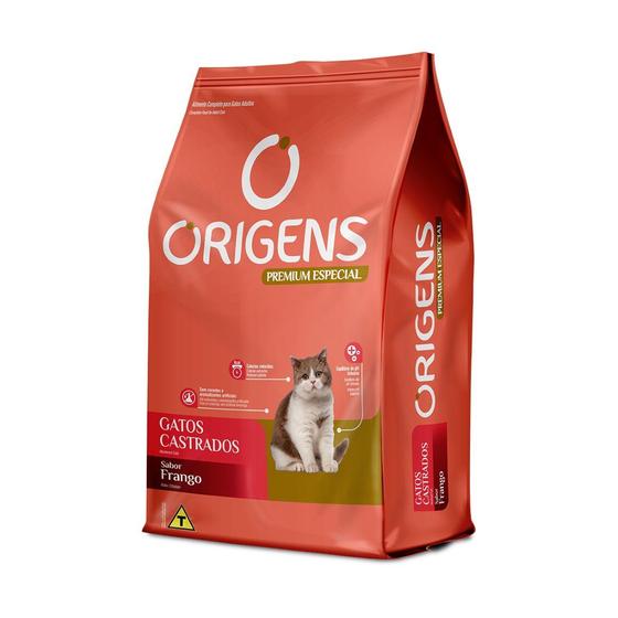 Imagem de Ração Origens Gatos Castrado sabor Frango 10,1 Kg