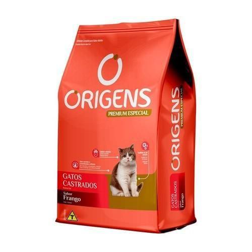 Imagem de Ração Origens Gatos Castrados Adultos Sabor Frango 1 Kg