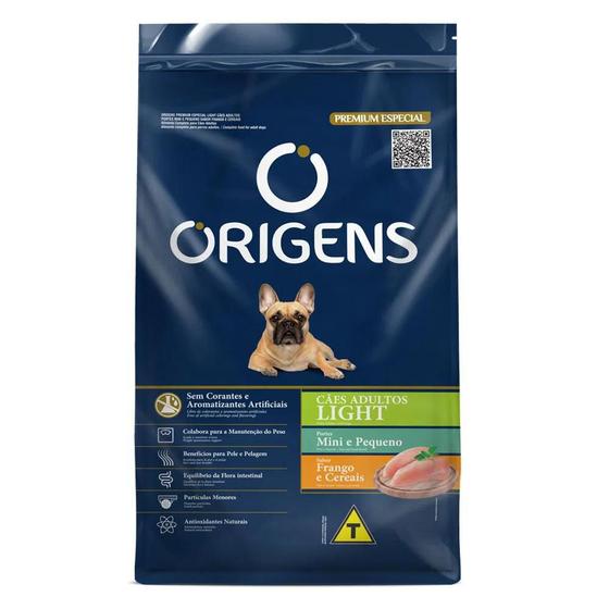 Ração Origens Light Cães Adultos Porte Mini e Pequeno Frango e Cereais 10,1kg Menor preço em Ração Origens Light Cães Adultos Porte Mini e Pequeno Frango e Cereais 10,1kg