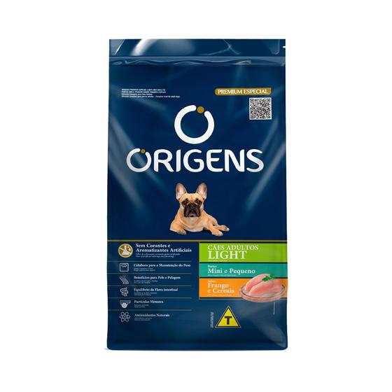 Ração Origens Light para Cães Adultos de Porte Mini e Pequeno Sabor Frango e Cereais - 10,1kg Menor preço em Ração Origens Light para Cães Adultos de Porte Mini e Pequeno Sabor Frango e Cereais - 10,1kg
