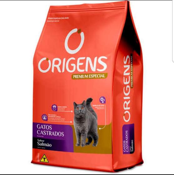 Imagem de Ração Origens Premium Gatos Castrados Salmão Cereais