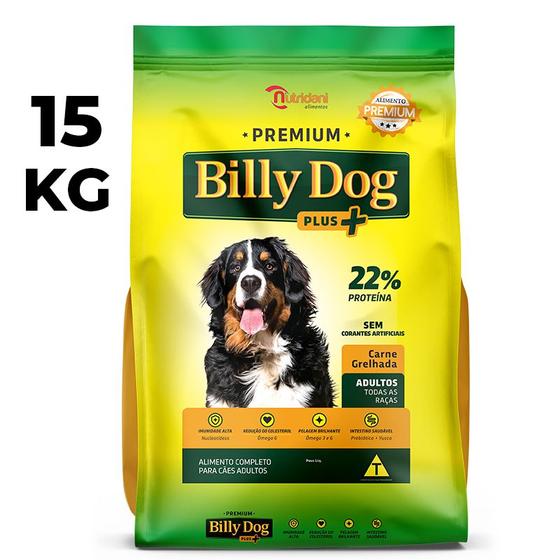Ração Para Cachorro Billy Dog Premium Plus+ Adulto 15kg Menor preço em Ração Para Cachorro Billy Dog Premium Plus+ Adulto 15kg