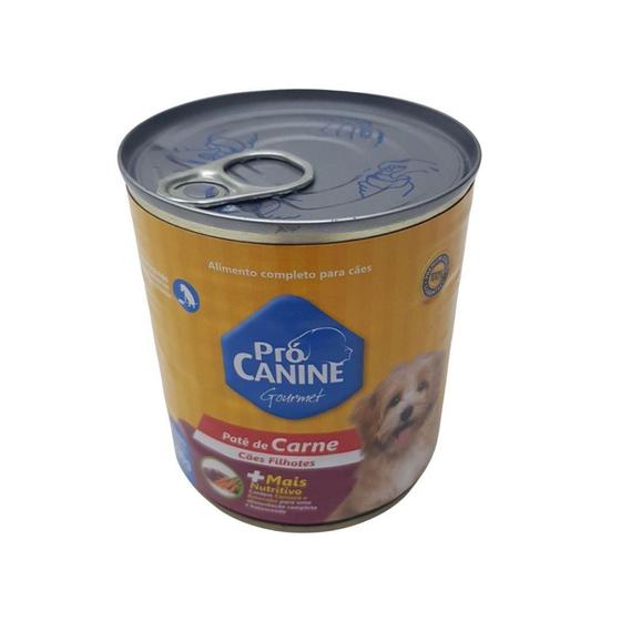 Imagem de Ração Para Cachorro Carne Filhote 280GR Procanine 12UN - pro latas