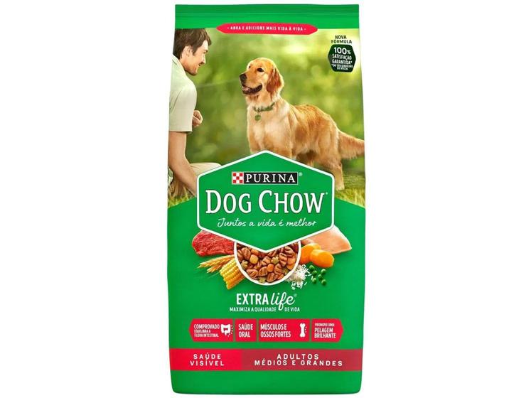 Imagem de Ração para Cachorro Dog Chow Premium ExtraLife - Saúde Visível Adulto 10,1kg