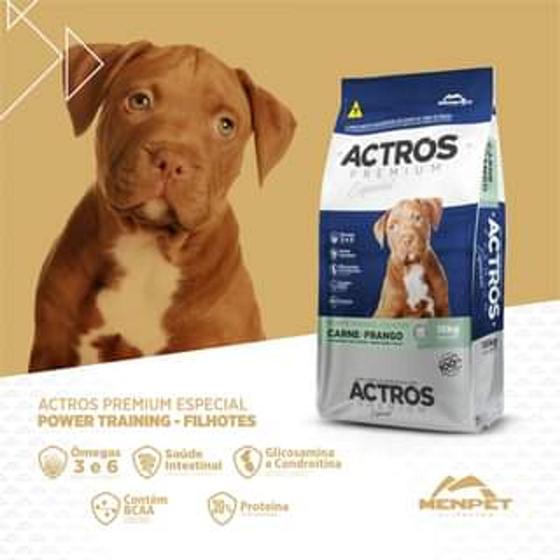 raçao para cachorro Power Training filhotes 15kg Actros Premium Especial pet Menor preço em raçao para cachorro Power Training filhotes 15kg Actros Premium Especial pet