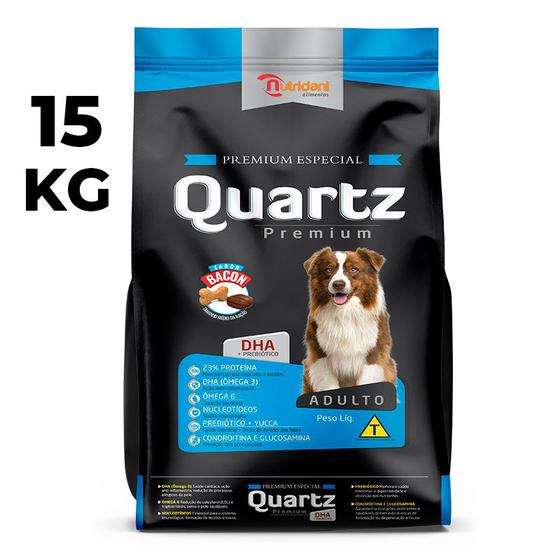 Ração Para Cachorro Premium Especial Quartz Bacon Adulto 15kg Menor preço em Ração Para Cachorro Premium Especial Quartz Bacon Adulto 15kg