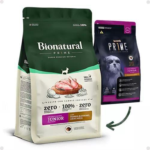 Imagem de Ração Para Cachorro Special Dog/Bionatural Prime Júnior Até 12 Meses 15KG Raças Pequenas Sabor Frango e Arroz