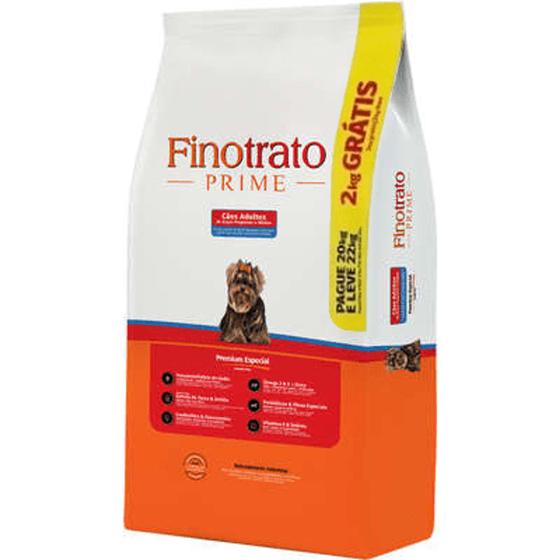Ração Para Cães Adultos De Raças Pequenas E Médias Finotrato Prime 22kg Menor preço em Ração Para Cães Adultos De Raças Pequenas E Médias Finotrato Prime 22kg