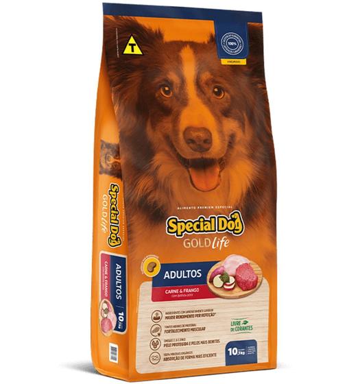 Imagem de Ração para Cães Adultos Special Dog Gold Life Carne e Frango 15 kg - Manfrim