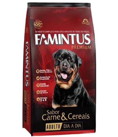 Ração para Cães Famintus Dia a Dia Carne e Cereais Premium 15kg Menor preço em Ração para Cães Famintus Dia a Dia Carne e Cereais Premium 15kg