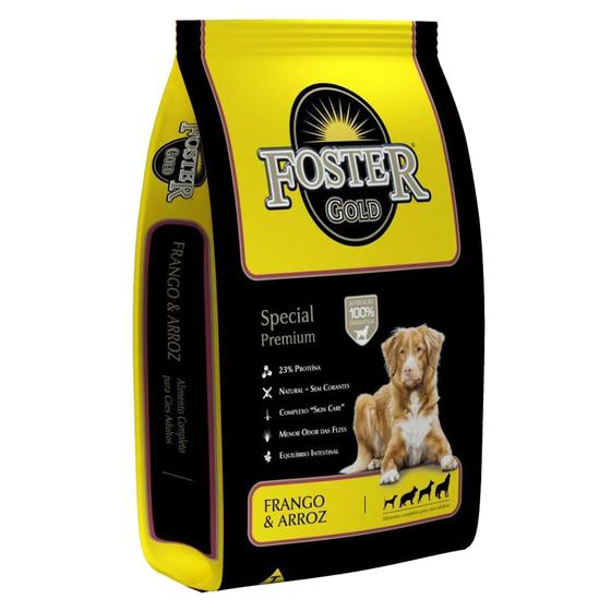 Ração para Cães Foster Gold Frango e Arroz Adultos 1kg Menor preço em Ração para Cães Foster Gold Frango e Arroz Adultos 1kg