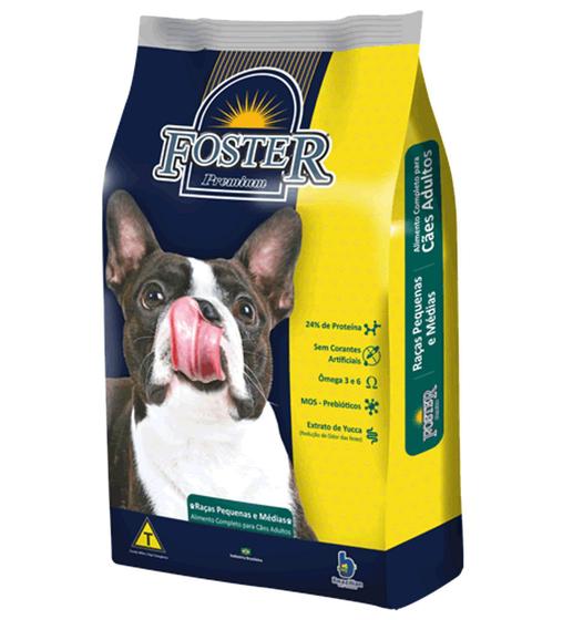 Ração para cães foster raças pequenas e medias 15kg - Brazilian Pet Foods Menor preço em Ração para cães foster raças pequenas e medias 15kg - Brazilian Pet Foods