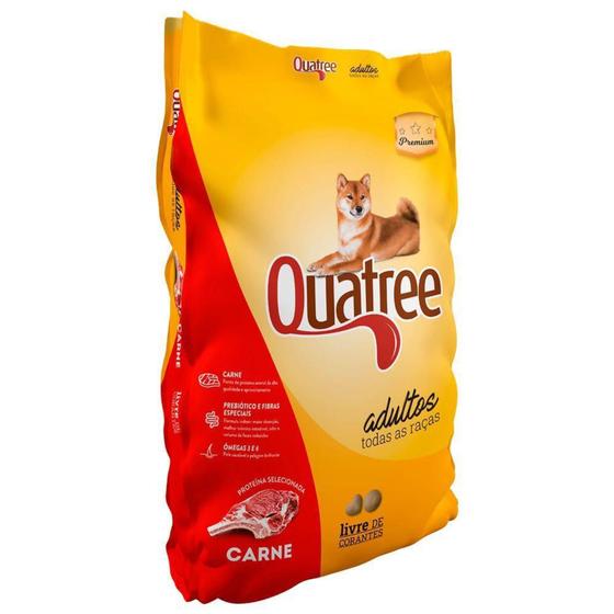 Imagem de Ração para Cães Quatree Adultos Todas as Raças Sabor Carne 15kg