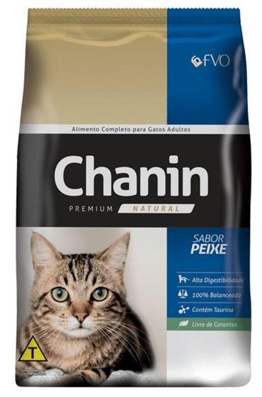 Imagem de Ração para felino chanin premium natural sabor peixe - FVO