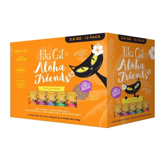 Imagem de Ração para Gatos Tiki Pets Aloha Friends - Pacote Variado 75g