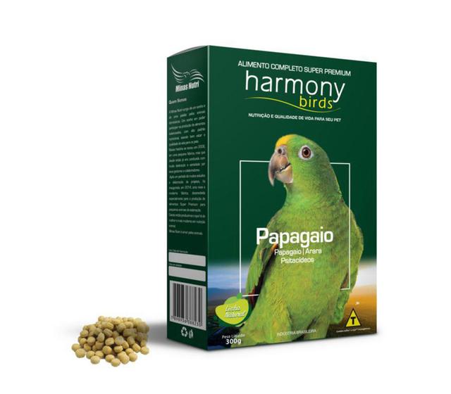 Imagem de Ração para Papagaio - Extrusada, Natural - Harmony Birds Papagaio Natural - Super Premium