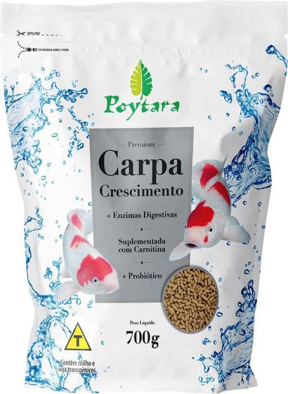 Imagem de Ração Para Peixe Carpa Crescimento 700g - Poytara