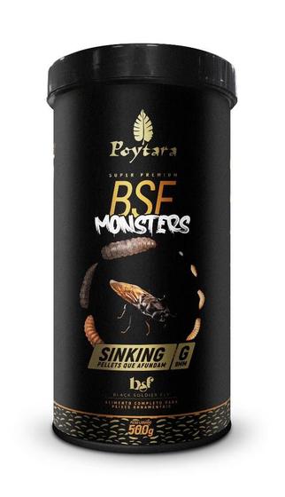 Imagem de Ração Para Peixes Bsf Monsters Sinking G 500g - Poytara