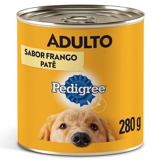 Imagem de Ração Pedigree Lata Patê de Frango para Cães Adultos - 280 g