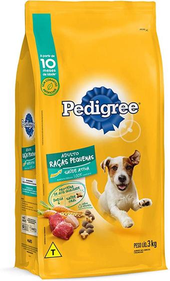 Imagem de Ração Pedigree Para Cães Adultos Raças Pequenas 3 kg