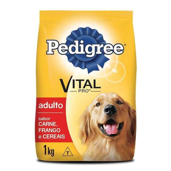 Imagem de Ração Pedigree Vital Pro Para Cães Adultos Sabor Carne, Frango e Cereais