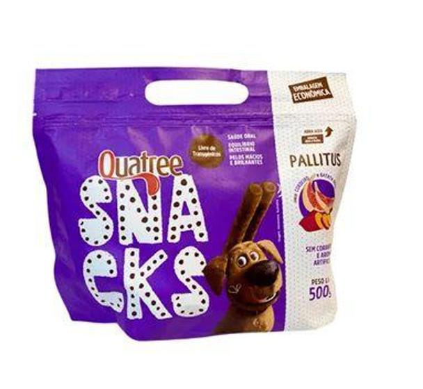 Ração Petisco Para Cachorro Quatree Snacks Pallitus Sabor Cordeiro e Batata Doce 500g Sem Corantes Menor preço em Ração Petisco Para Cachorro Quatree Snacks Pallitus Sabor Cordeiro e Batata Doce 500g Sem Corantes