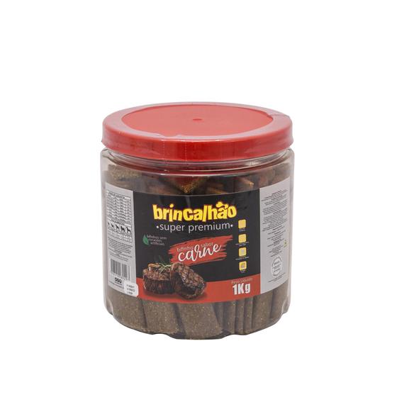 Imagem de Ração Petisco para Cacorro Sticks Super Premium Carne Brincalhão 1kg Cachorro Cães Pet