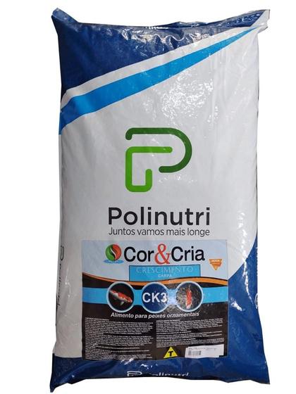 Imagem de Ração Poli-nutri CK3 Crescimento para Carpa e Kinguio 15Kg