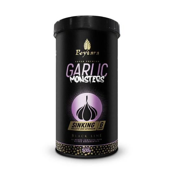 Imagem de Racao poytara  black line garlic monster sinking 500g