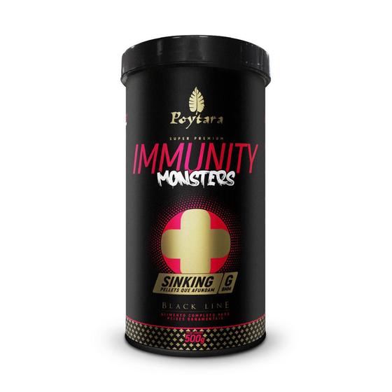 Imagem de Racao poytara black line immunity monster sinking 500g