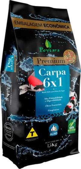 Imagem de Ração Poytara Carpa Premium 6x1 - 1,5KG