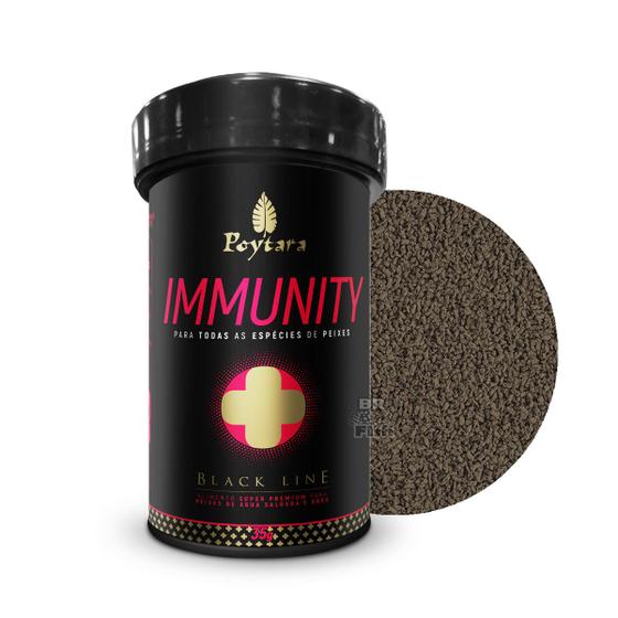 Imagem de Ração Poytara Immunity Black Line Água Doce Salgada 35g