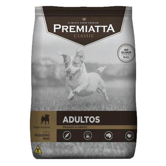 Imagem de Ração Premiatta Classic Frango e Arroz para Cães Adultos Raça Mini e Pequena - 3 Kg