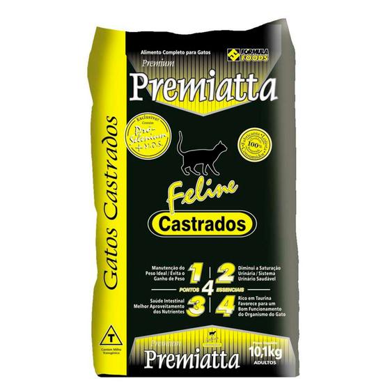 Imagem de Ração Premiatta Feline para Gatos Castrados - 10,1 Kg