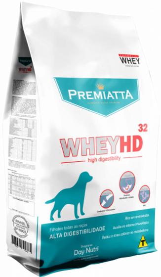 Imagem de Ração Premiatta Whey HD Alta Digestibilidade de 3kg ou  6kg (Ração Super Premium)