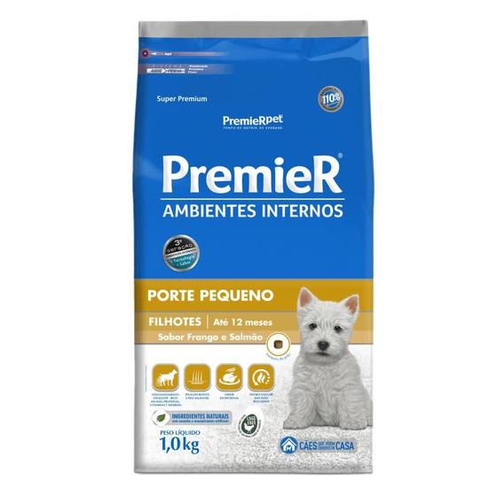 Imagem de Ração Premier Ambientes Internos Cães Filhotes Raças Pequenas 1 kg