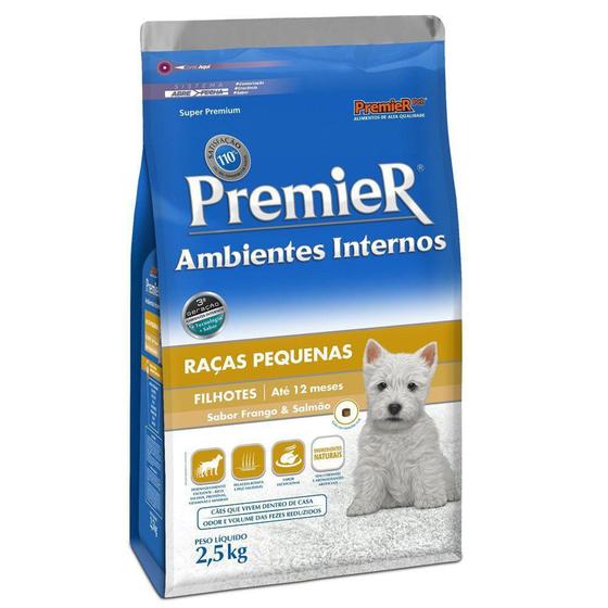 Ração Premier Ambientes Internos Cães Filhotes Sabor Frango E Salmão é boa?