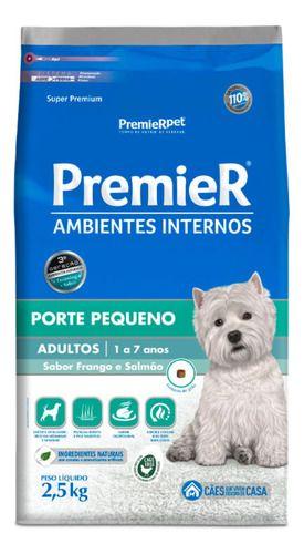 Imagem de Ração Premier Ambientes Internos para Cães Adultos Porte Pequeno 2.5kg