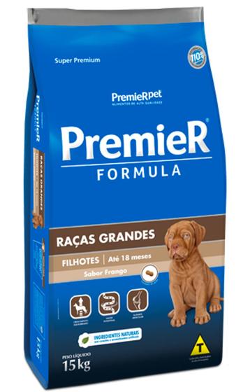 Imagem de Ração Premier Fórmula Para Cães Filhotes Raças Grandes Sabor Frango 15kg - Premier Pet