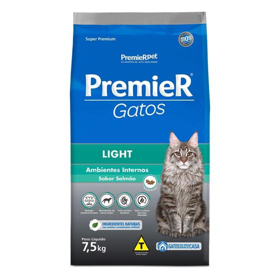 Imagem de Ração Premier Light Gatos Adultos 7,5 Kg