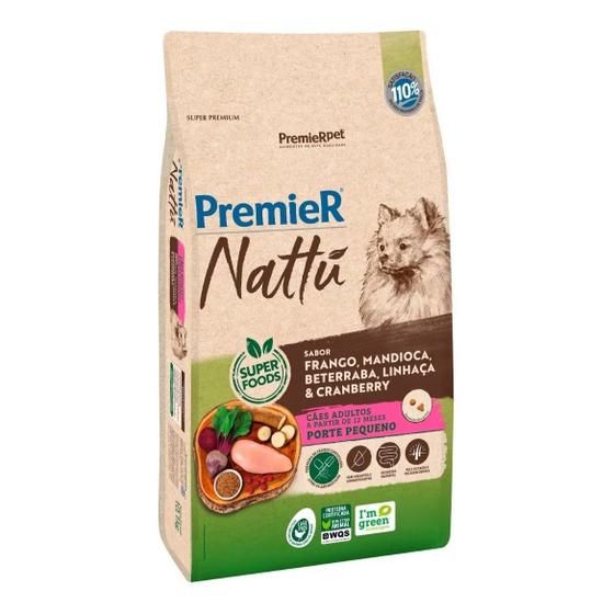 Ração Premier Nattu Cães Adultos Pequeno Porte Frango e Mandioca 10,1kg Menor preço em Ração Premier Nattu Cães Adultos Pequeno Porte Frango e Mandioca 10,1kg