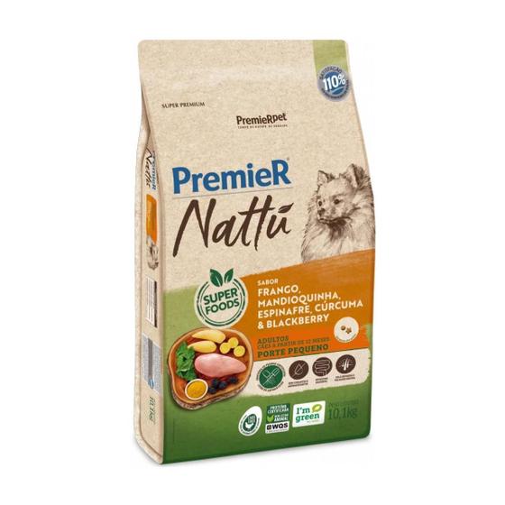 Imagem de Ração Premier Nattú Cães Adultos Pequenos Mandioquinha 10 Kg