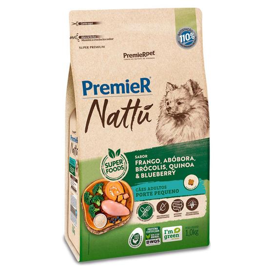 Imagem de Ração Premier Nattu Para Cães Adultos de Pequeno Porte Sabor Abóbora