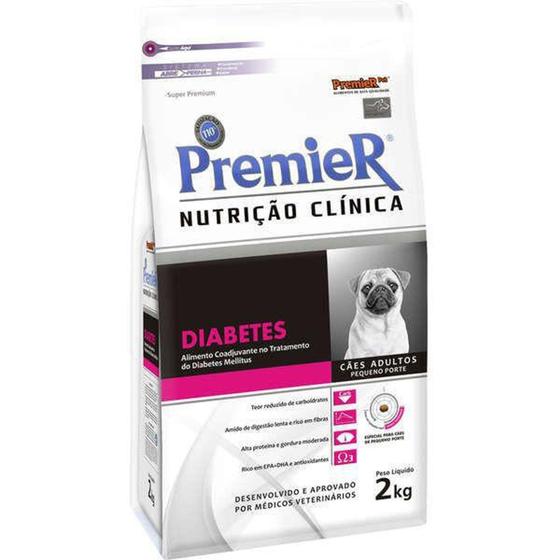 Imagem de Ração Premier Nutrição Clinica Cães Diabetes Pequeno Porte - 2 Kg - Premier Pet