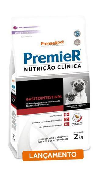 Imagem de Ração Premier Nutrição Clinica Cães Gastrointestinal Pequeno Porte - 2 Kg - Premier Pet