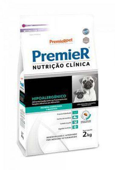 Imagem de Ração Premier Nutrição Clínica Cães Hipoalergênico Pequeno Porte - 2 kg - Premier Pet