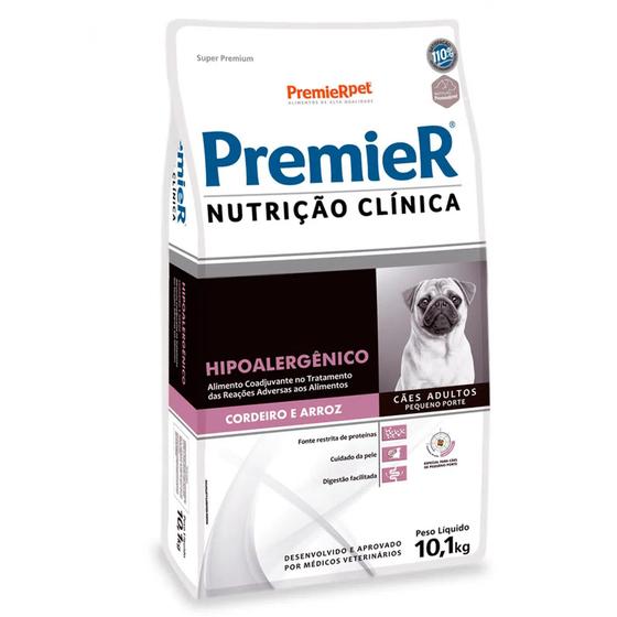 Imagem de Ração Premier Nutrição Clínica Cães Hipoalergênico Pequeno Porte Cordeiro e Arroz