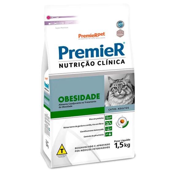 Imagem de Ração Premier Nutrição Clínica Obesidade para Gatos 1,5 Kg