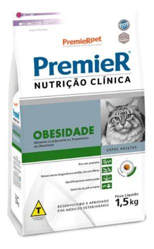 Imagem de Ração Premier Nutrição Clínica Obesidade Para Gatos 1,5kg